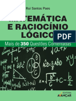 Raciocínio Lógico e Matemática Questões Comentadas - Ed Avançar