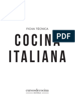 Ficha Técnica-Cocina Italiana