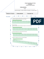 Prueba Matemática Medidas