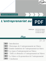 L Entrepreunariat Au Maroc Final