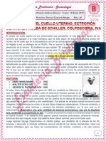 20 - TEO GINECOLOGIA - BLOQUE B - FISIOLOG Ìa DEL CUELLO UTERINO, ECTROPI Ôn CERVICAL - 14-03-19