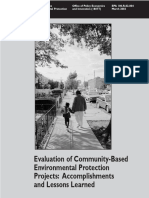 EPA Report Evaluates Community Projects