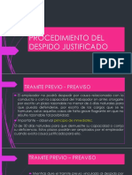 Procedimiento Del Despido Justificado