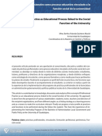 Professional Practice As Educational Process Linked To The Social Function of The University