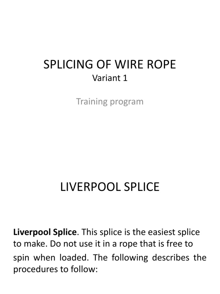Splicing of Wire Rope 1 | PDF | Sports & Recreation | History