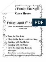 2011 Monroe Science Parent Night Flyer