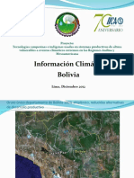 Presentacion DATOS CLIMATICOS Bolivia