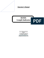 R1020: Length Indicator: Operator's Manual