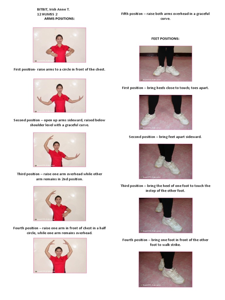 Dance Arm and Feet Positions Guide | PDF