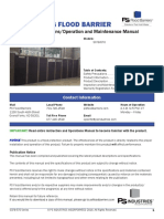 Self Closing Flood Barrier: Installation Instructions/Operation and Maintenance Manual