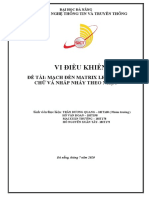 Báo Cáo Bài Tập Vi Điều Khiển Mạch Đèn Nhấp Nháy Theo Nhạc