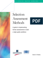 Selection Assessment Methods
