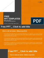 Orange Checkers Background PowerPoint Templates Widescreen