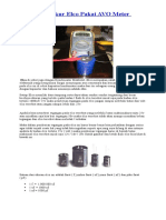 Cara Mengukur Elco Pakai AVO Meter