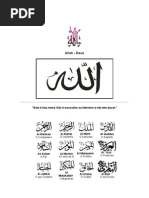 ATRIBUTOS DE ALLAH (Zikr-tasbir)