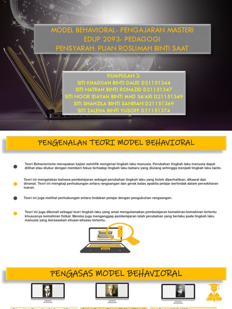 Model Behavioral - Pengajaran Masteri | PDF