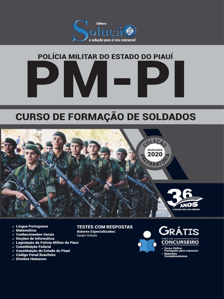 Concurso PM PI Soldado - Legislação Da Policia Militar do Piauí 