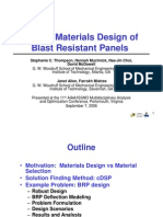 Robust Design of Blast Resistant Panels