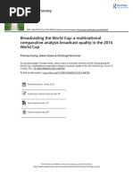 Broadcasting The World Cup: A Multinational Comparative Analysis Broadcast Quality in The 2014 World Cup