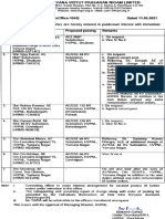 Proposed Posting Remarks: Sr. Name & Designation Aee M&P