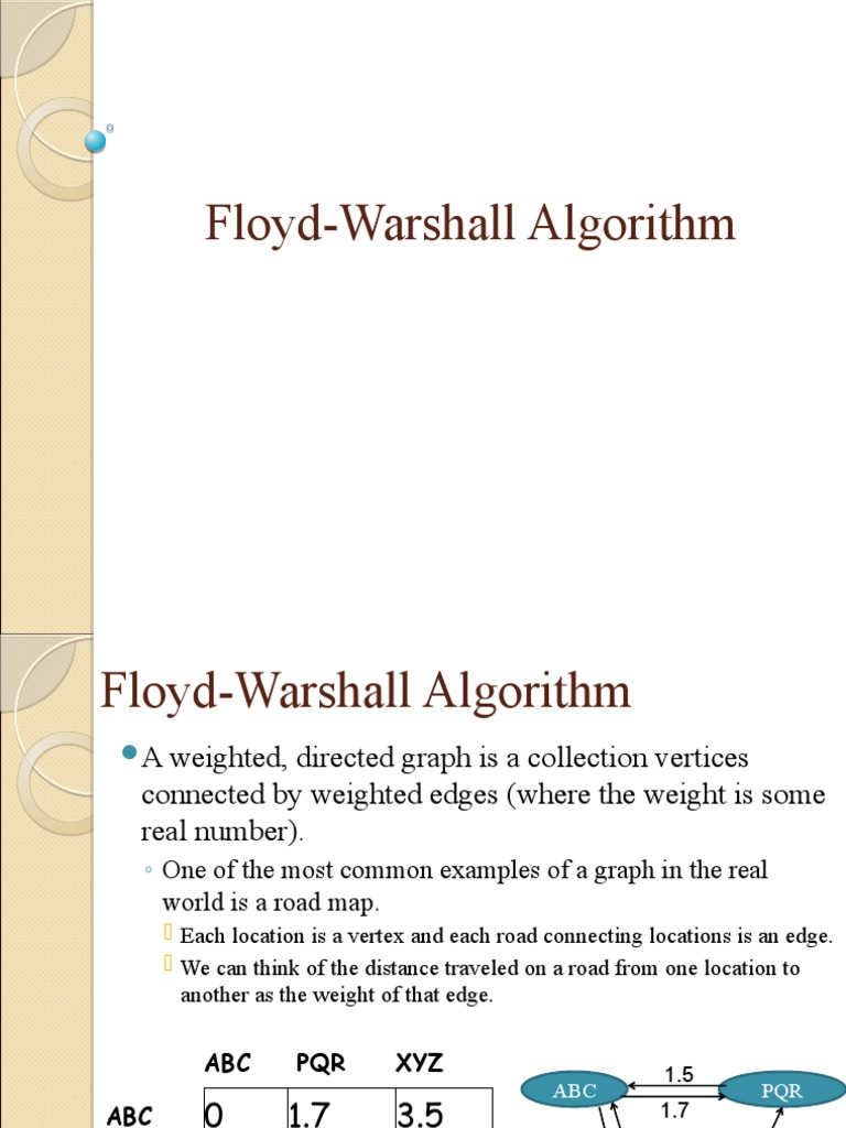 Floyd-Warshall Algorithm Explained | PDF | Computer Programming ...