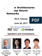 Hardware Architectures For Deep Neural Networks: ISCA Tutorial June 24, 2017