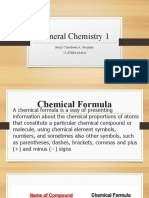 General Chemistry 1: Greizl Czandreen A. Secjadas 11-STEM Abalos