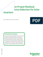 Guidance On Proper Residual Current Device Selection For Solar Inverters