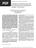 Advanced Techniques For Fault Detection and Classification in Electrical Power Transmission Systems: An Overview