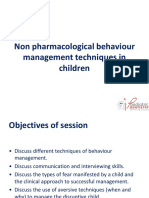 Non Pharmacological Behaviour Modification