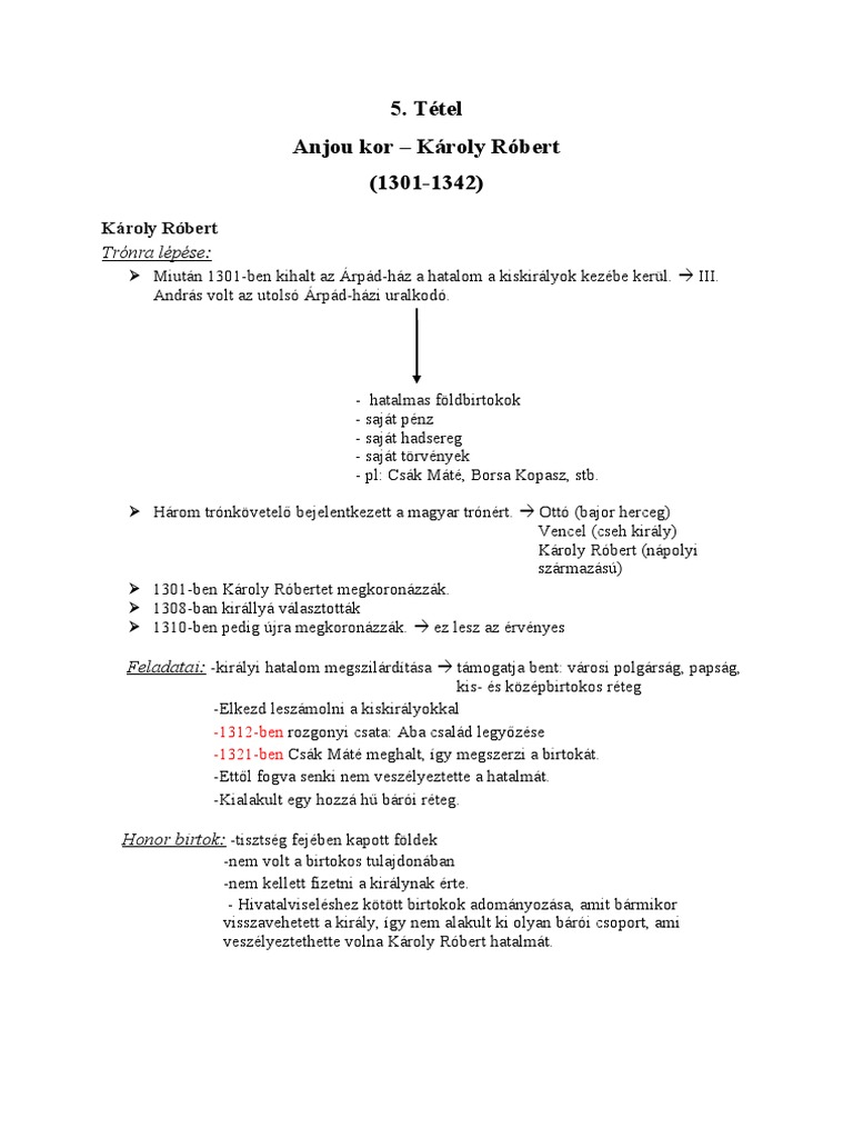 Károly Róbert | PDF