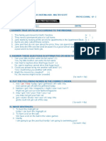 Name: I. Answer True or False According To The Reading.: Inglés Proyeccional: 4Th Project