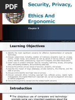 Chapter 9 - Security, Privacy, Etchic & Ergonomic