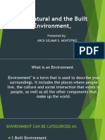 The Natural and The Built Environment, Green Architecture, Sustainable Architecture, Design & Disaster Mitigation