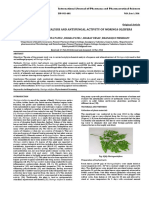 Phytochemical Analysis and Antifungal Activity of Moringa Oleifera