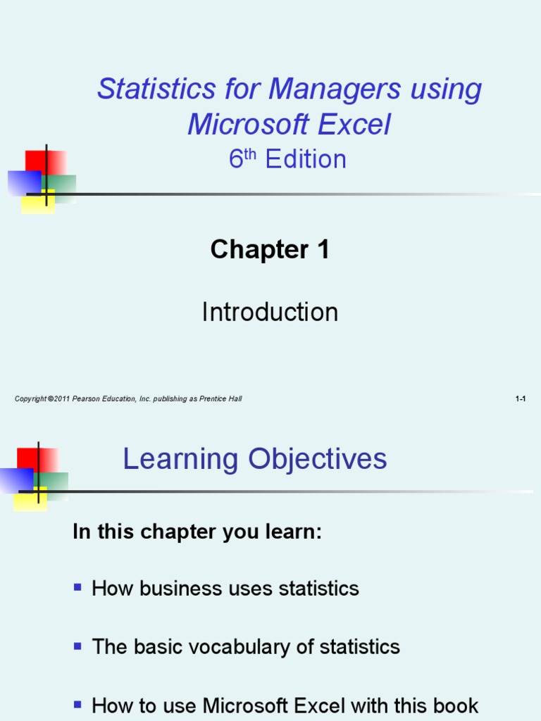 Statistics For Managers Using Microsoft Excel: 6 Edition | PDF ...