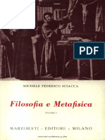 Michele Federico Sciacca Filosofia e Metafisica I PDF