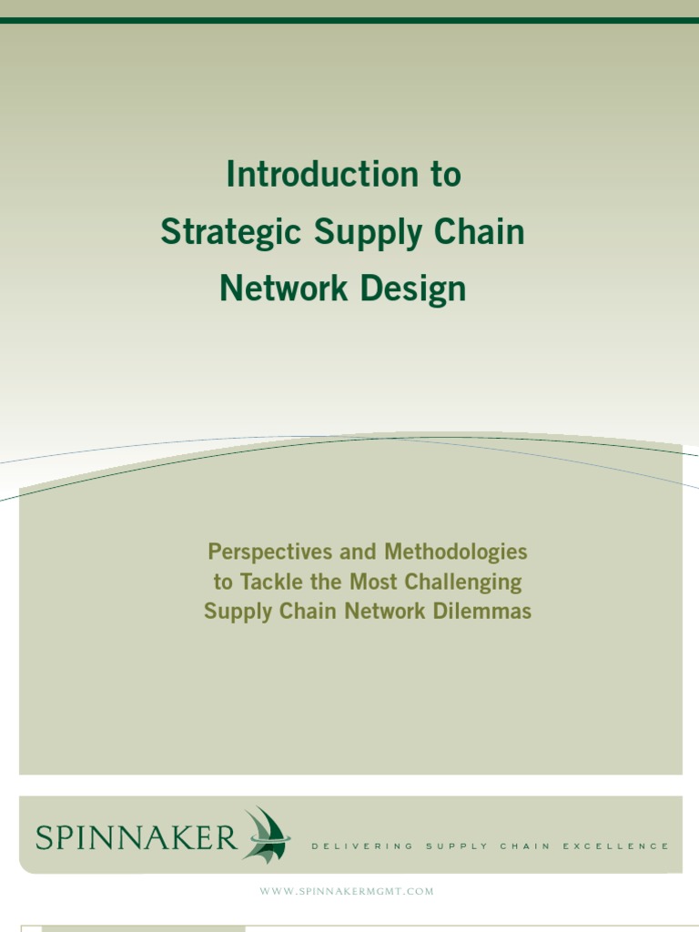 Strategic Supply Chain Network Design Guide | PDF | Strategic ...
