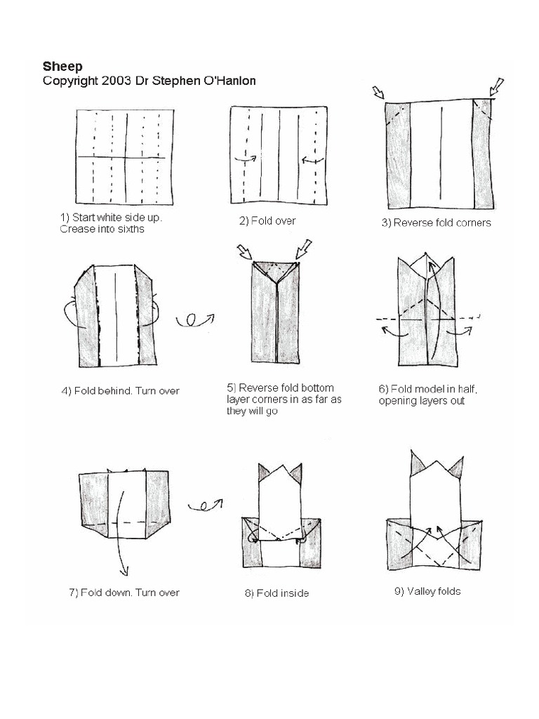 Origami Sheep | PDF