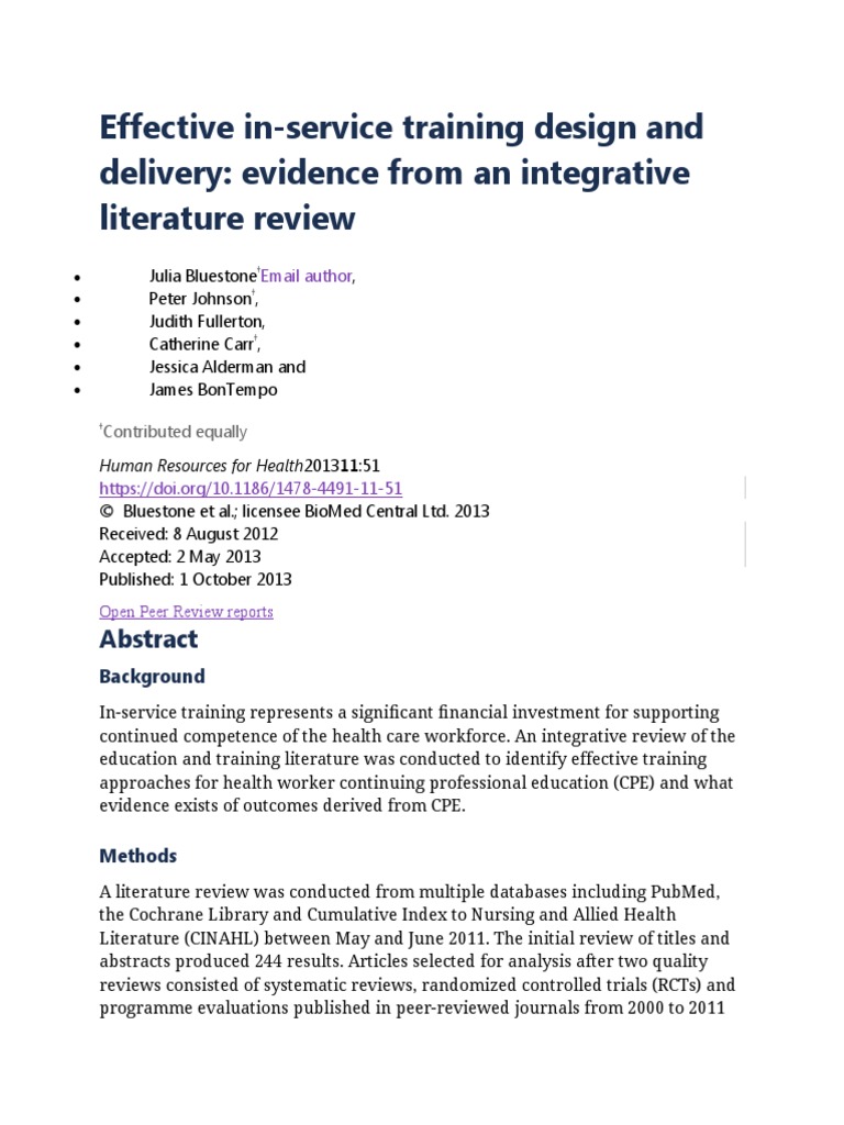 Theme In-Service Training | PDF | Evidence Based Medicine | Simulation