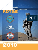 Department of Defense PHYSICAL SECURITY EQUIPMENT RDT&E. Program Summary