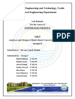 Analyze Buck-Boost Converter Lab Using Power MOSEFT