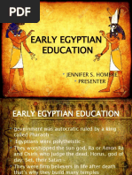 3. HOMBRE Early Egyptian Education