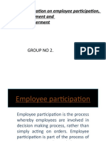 HRM PPT On Employee Involvement, Participation N Empowerment.