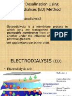 Water Desalination Using Electrodialises (ED) Method: - What Is Electrodialysis?