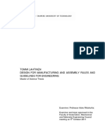 Tommi Lahtinen Design For Manufacturing and Assembly Rules and Guidelines For Engineering