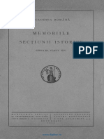 Analele Academiei Române. Memoriile Secţiunii Istorice. Seria 3. Tomul 14 1933