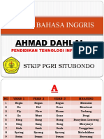 Tugas Bahasa Inggris: Ahmad Dahlal