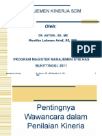 Kuliah 9 Pentingnya Wawancara Dalam Penilaian Kinerja