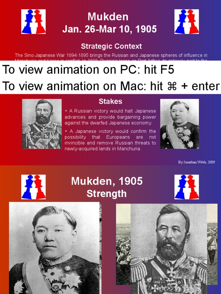 Battle of Mukden Overview 1905 | PDF | Empire Of Japan | Warfare Of The ...